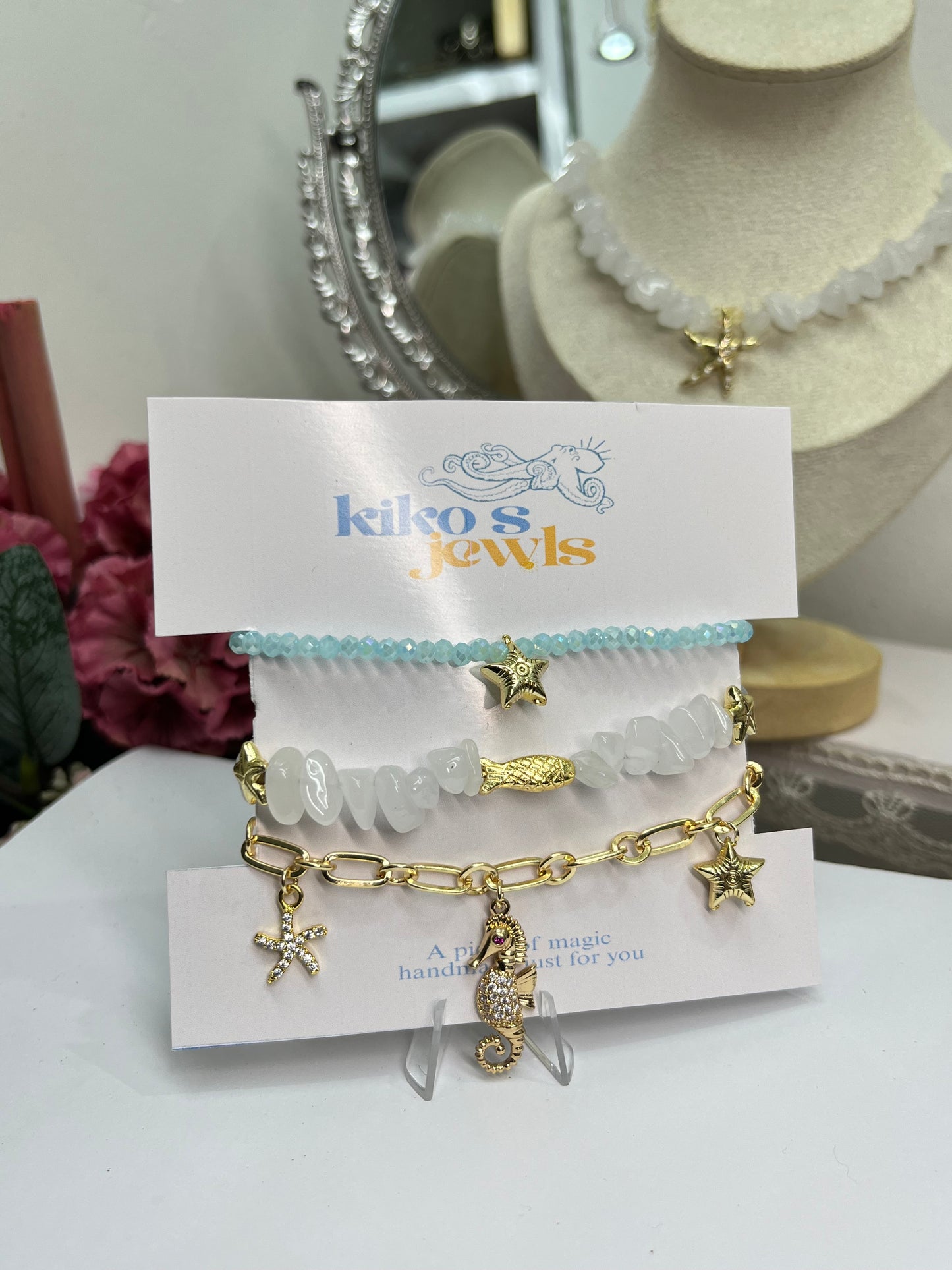 Aquatic Breeze Bracelet Stack