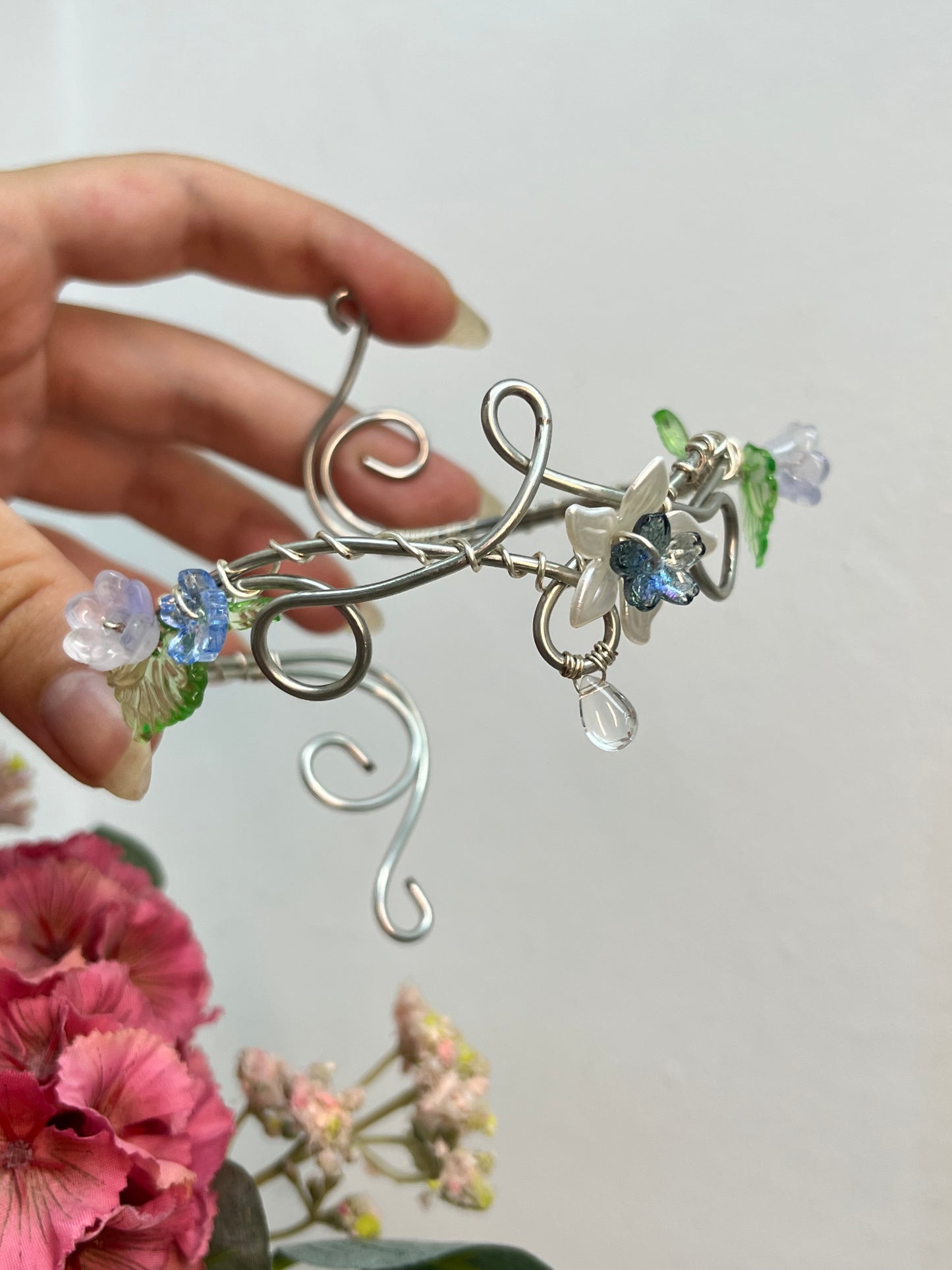 Midnight Blossom Adjustable Arm Cuff