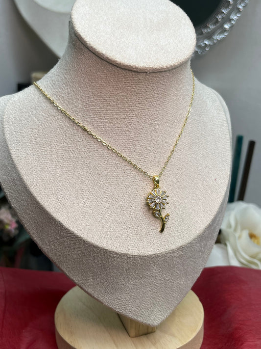 Spinning Flower Necklace
