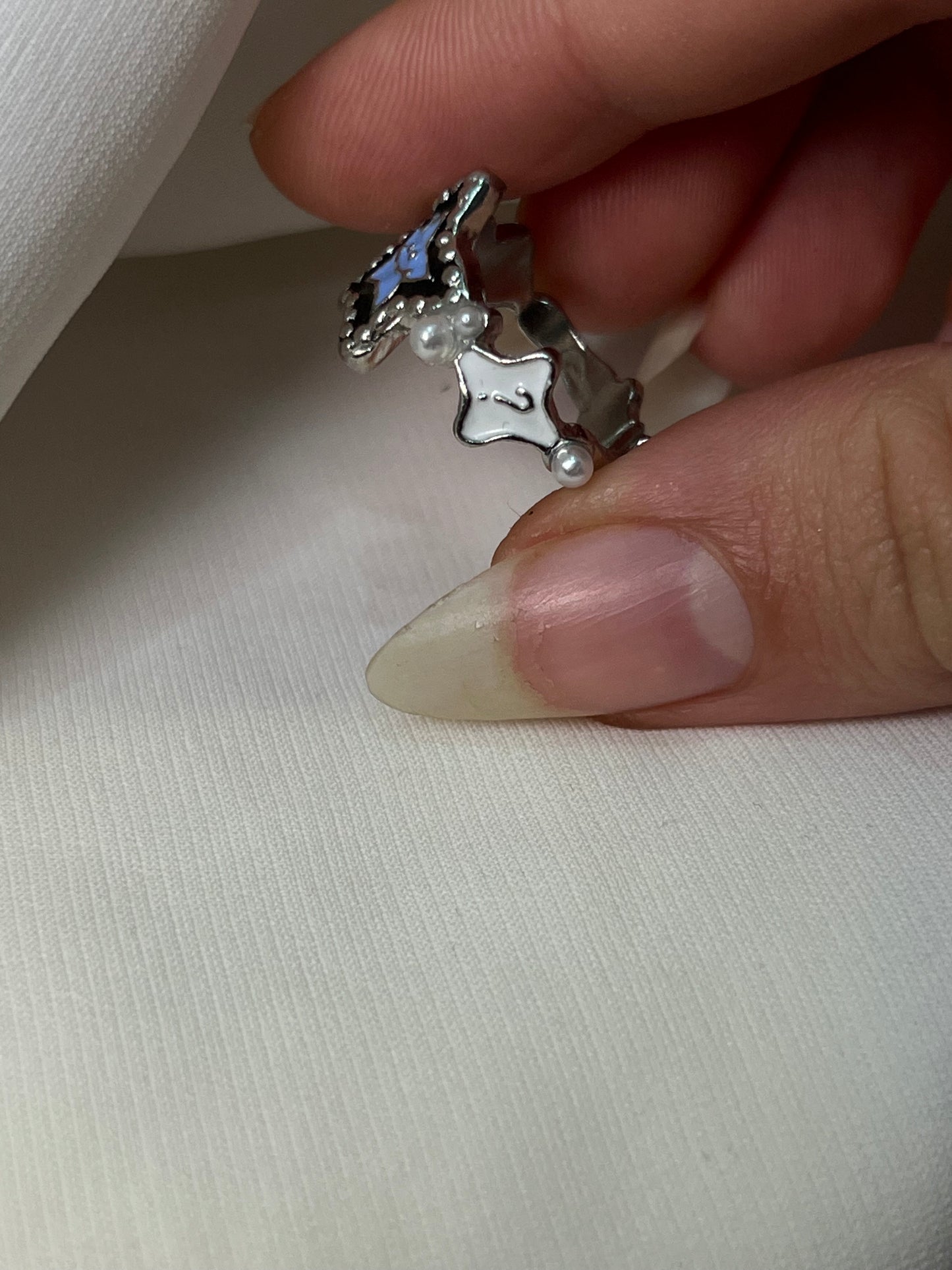 Blue stars rings