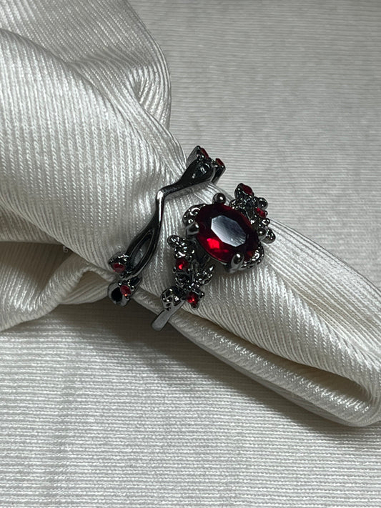 Gothic Enchantment Ruby Ring