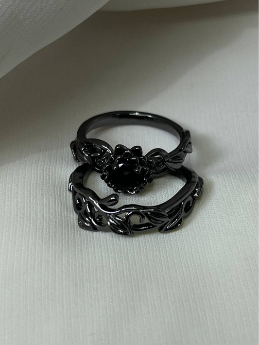 The Black Dahlia Bridal Set