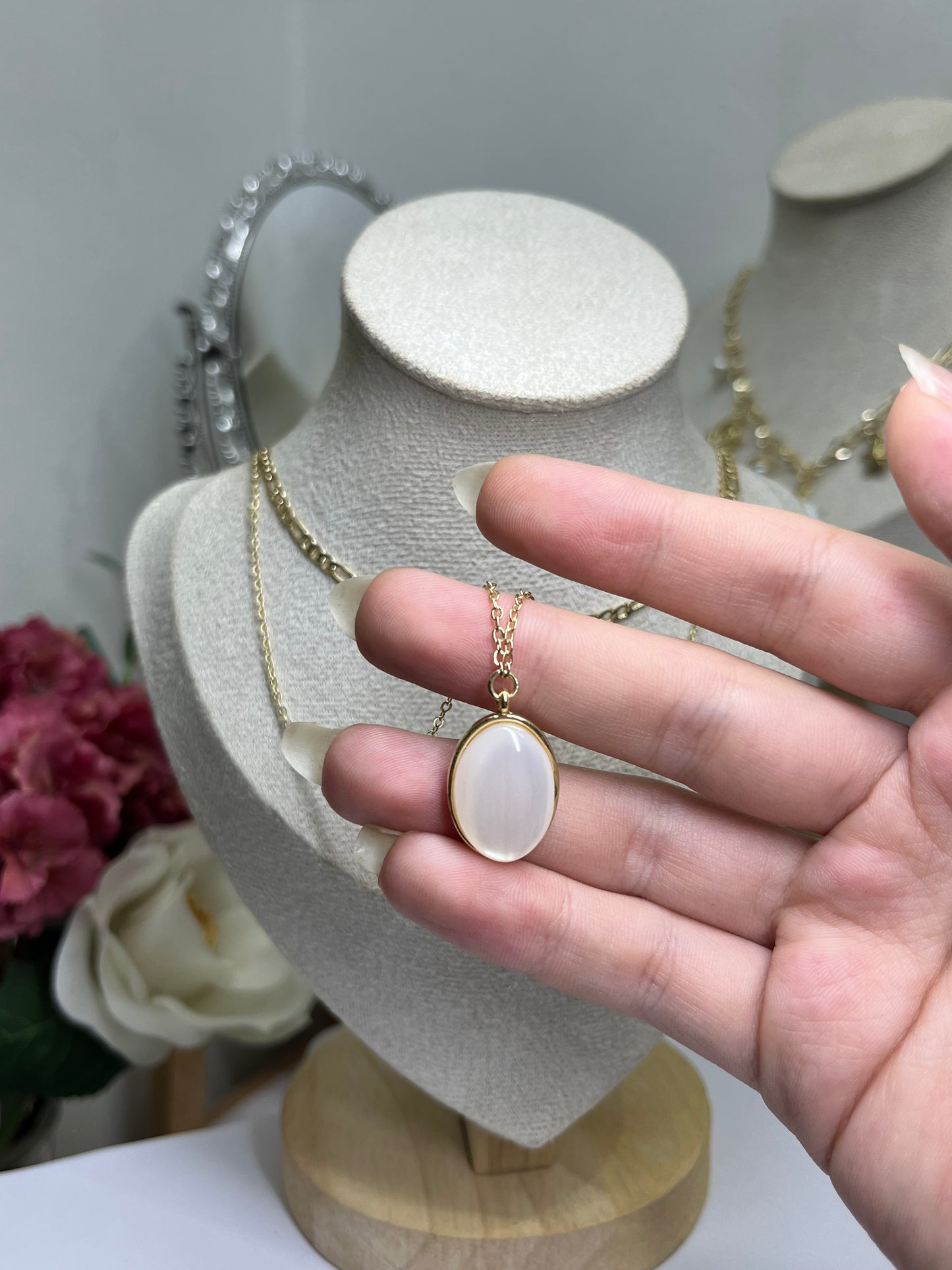 Ethereal Teardrop Layered Necklace
