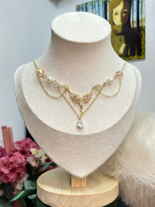The Seraphic Aura Necklace: Enchanted Cascade