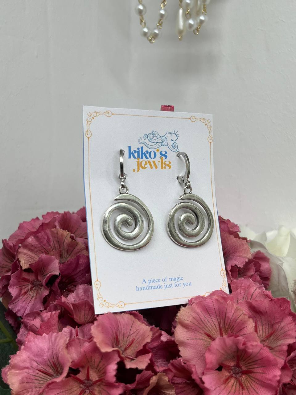 Whimsical Vortex Spiral Earrings