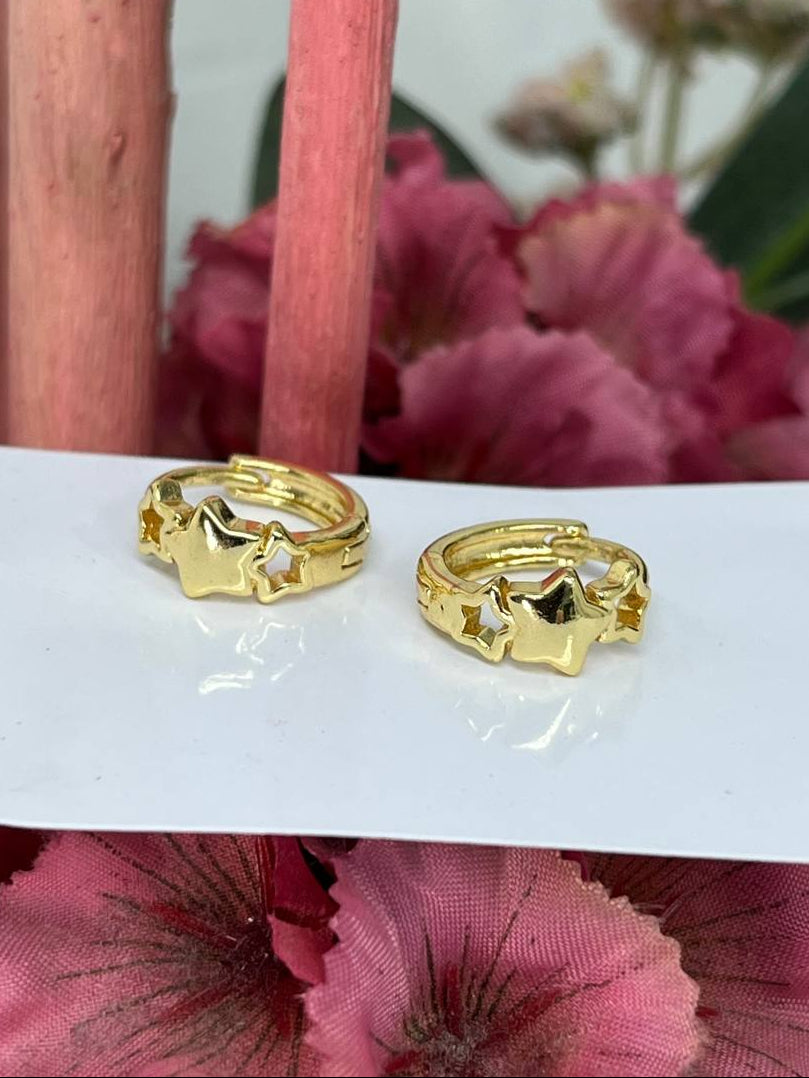 The Golden Stardust Celestial Hoops