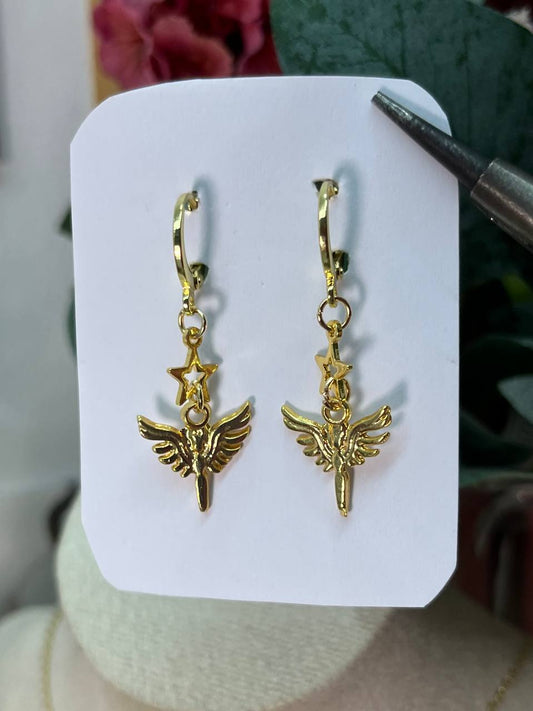 Celestial Angel Wing Earrings