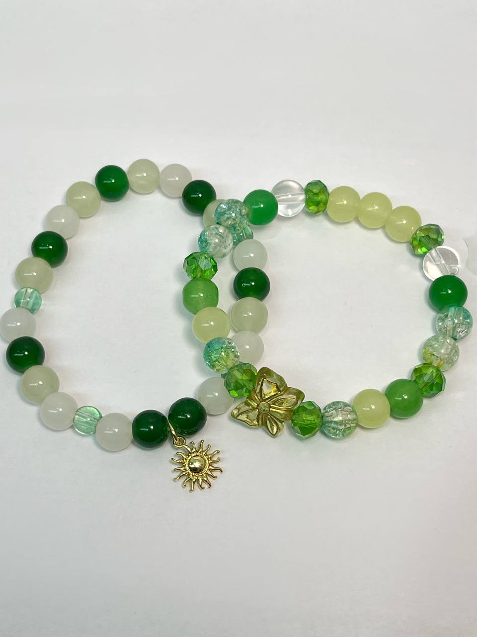 Green Beaded bracelets