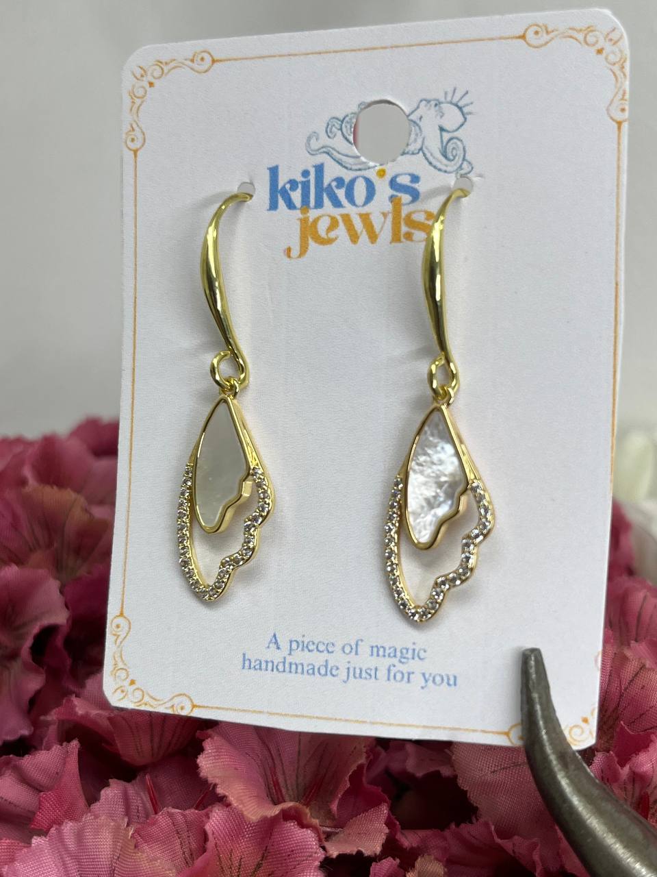 Angelic Wing Drop Earrings