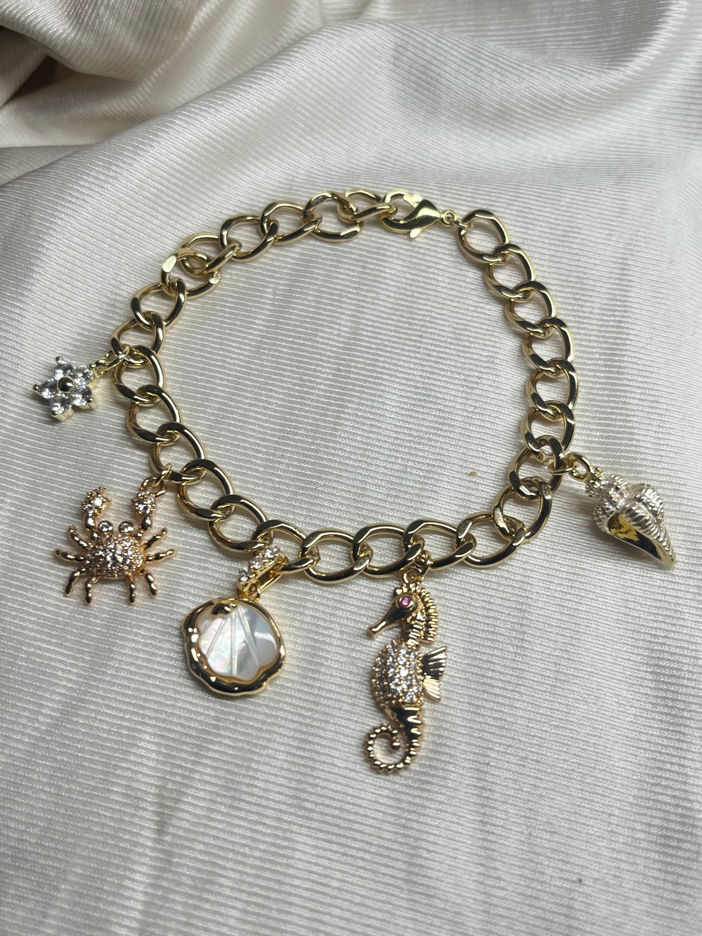 Coastal Charm Link Bracelet