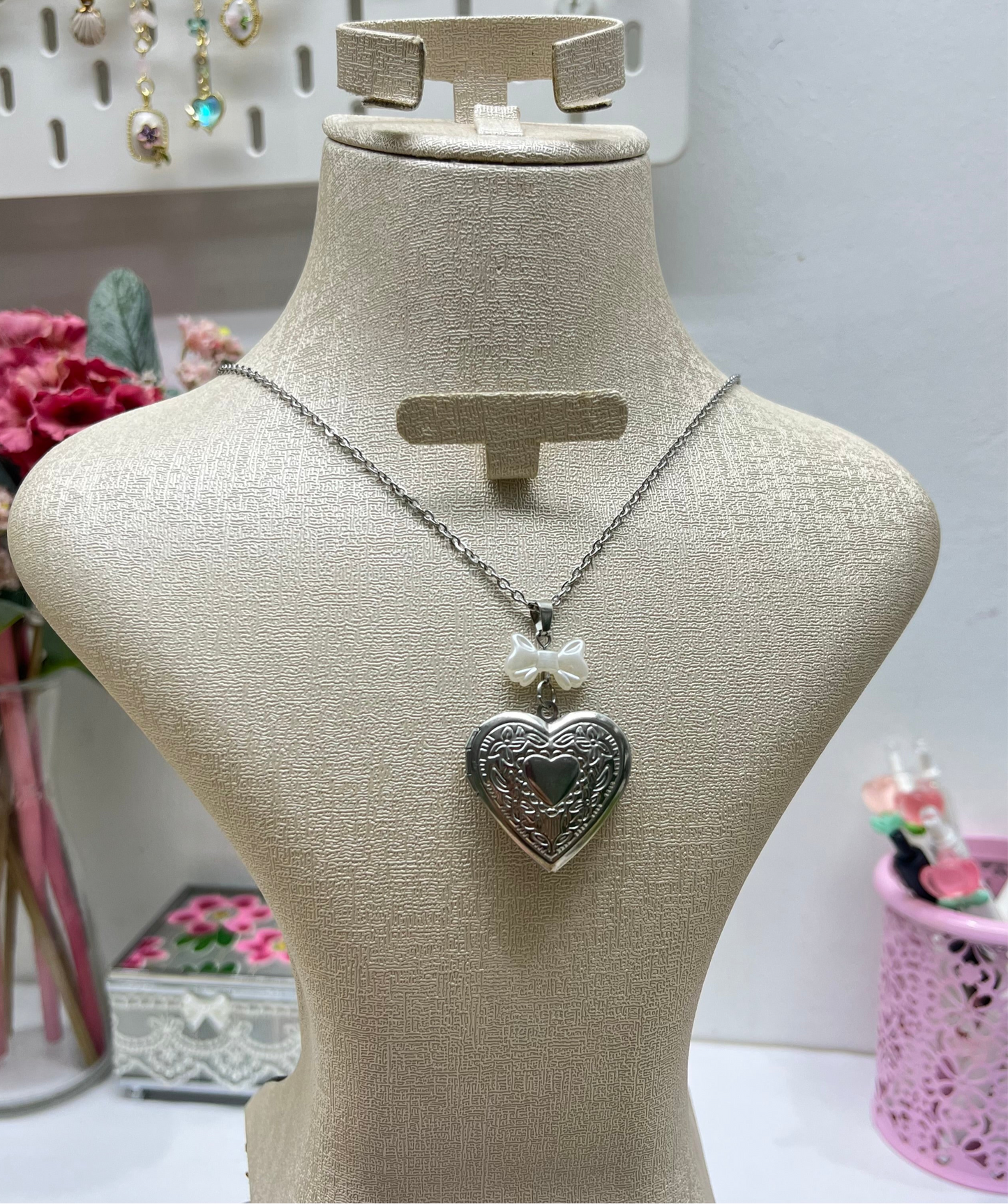 Heart locket necklaces