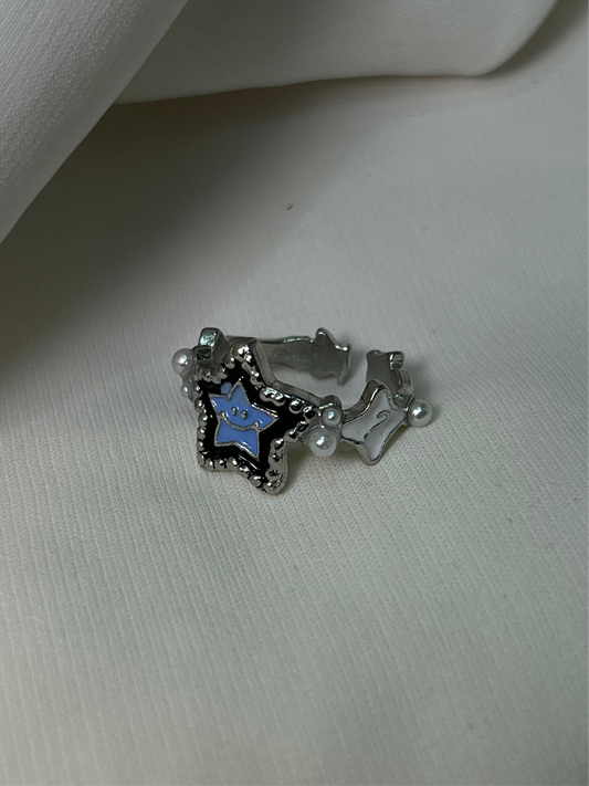 Blue stars rings