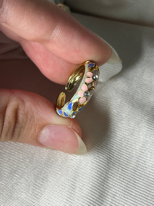 Vibrant Garden Stackable Rings (colorful Collection)