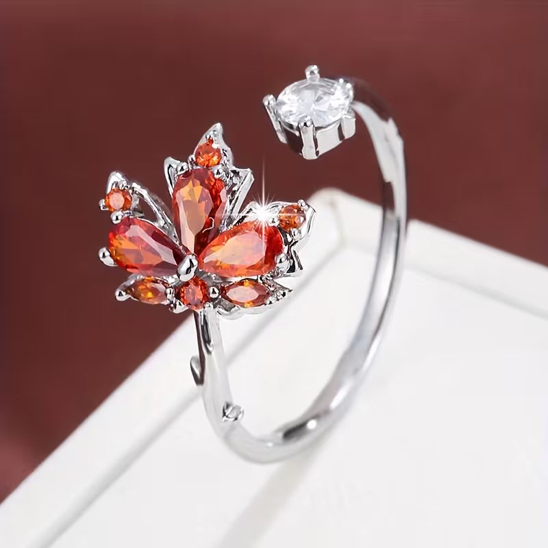 Flower diamond elegance ring