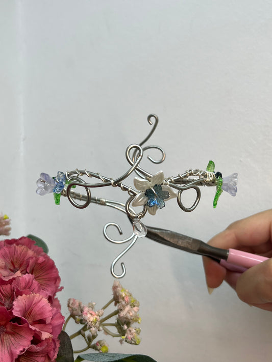 Midnight Blossom Adjustable Arm Cuff