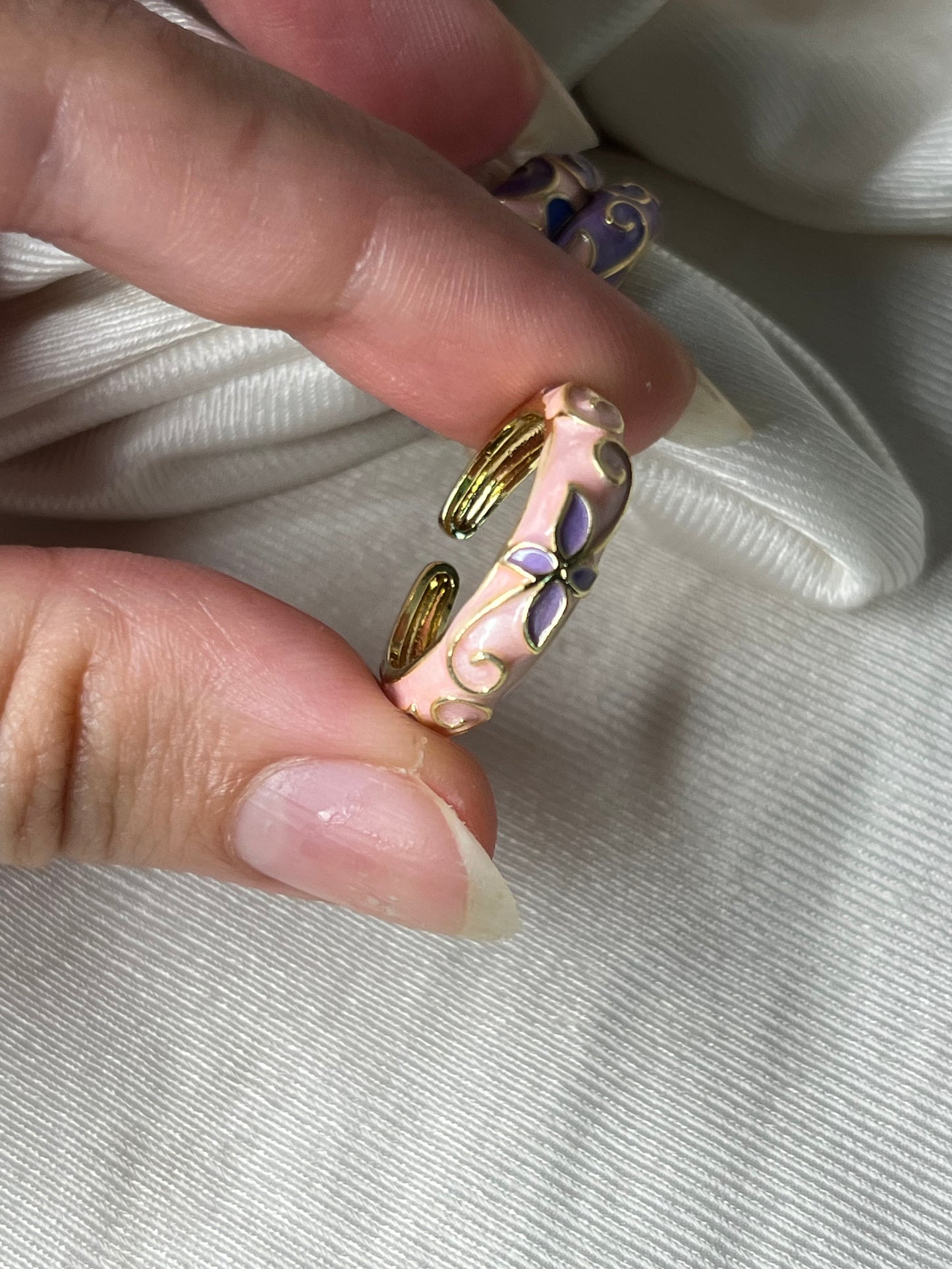 Enchanted Garden Stackable Rings (Pink & Purple Collection)