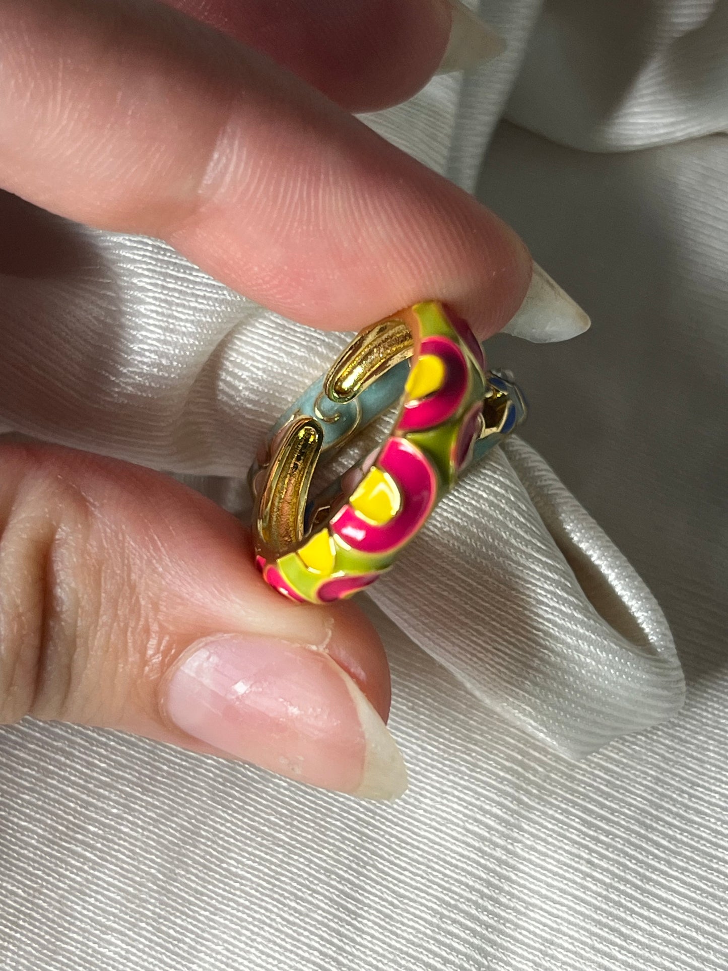Vibrant Garden Stackable Rings (colorful Collection)