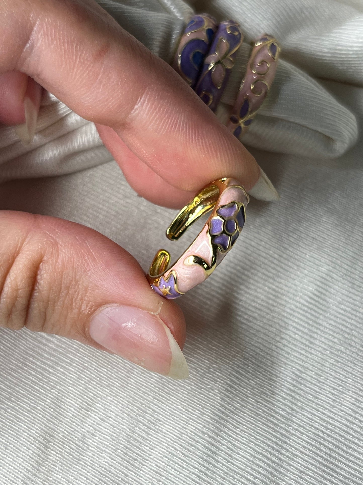 Enchanted Garden Stackable Rings (Pink & Purple Collection)
