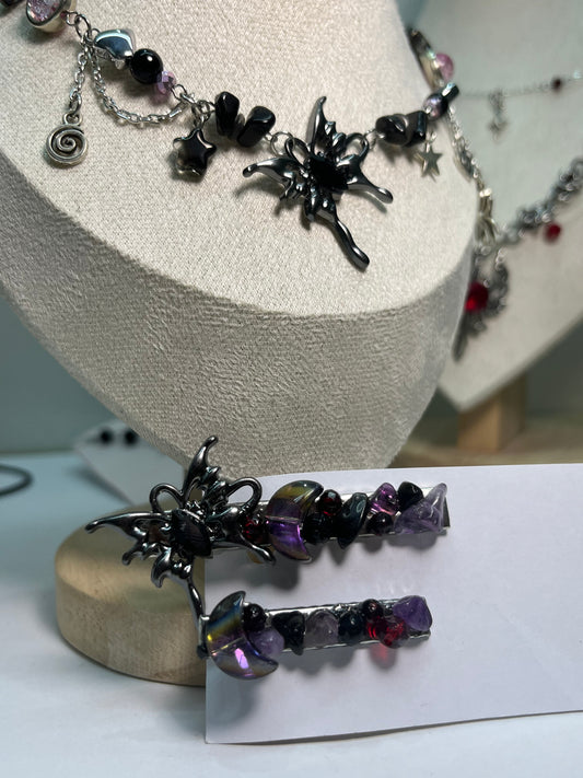 Spider hair clips