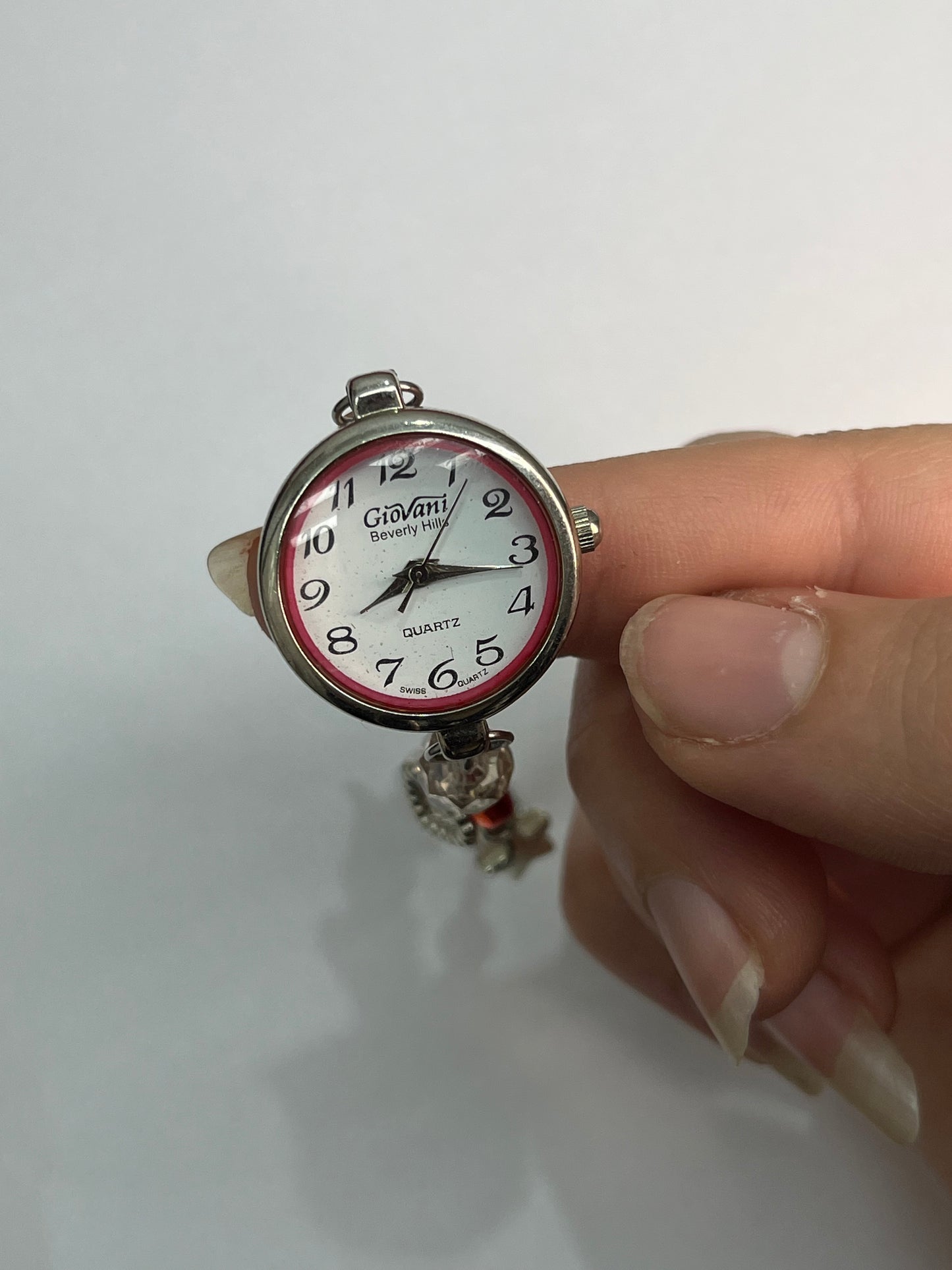 Cherry Crush Beaded Timepiece