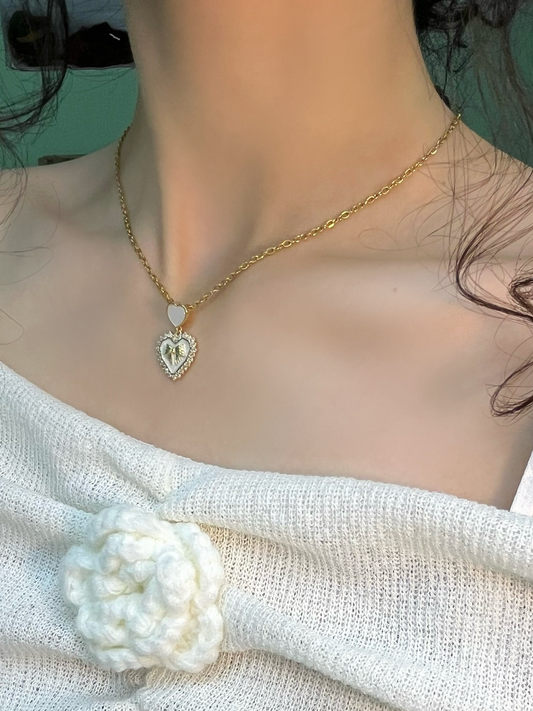Sweet Whisper Heart Necklace