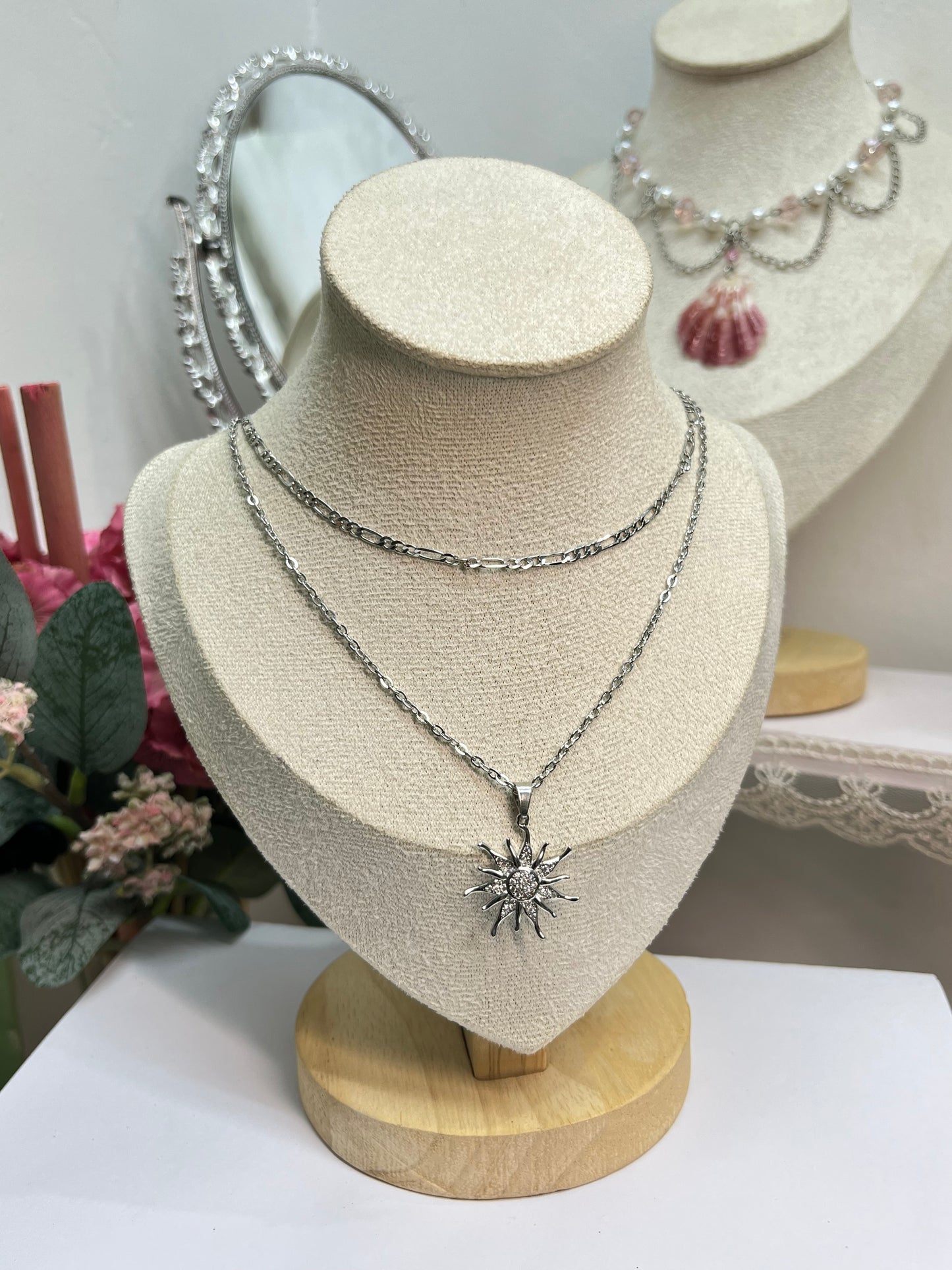Radiant Starburst Layered Necklace