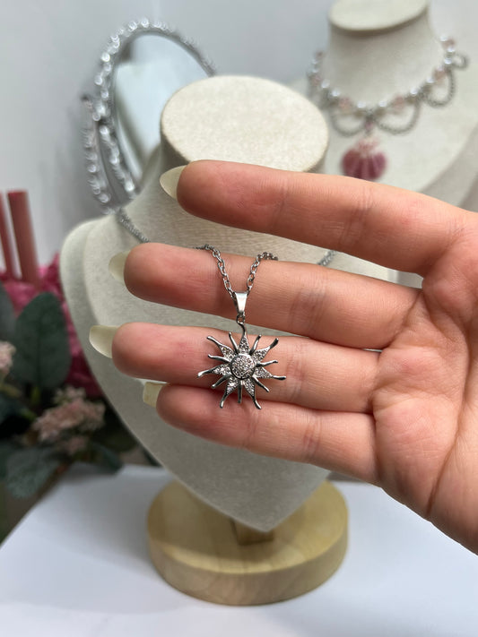 Radiant Starburst Layered Necklace