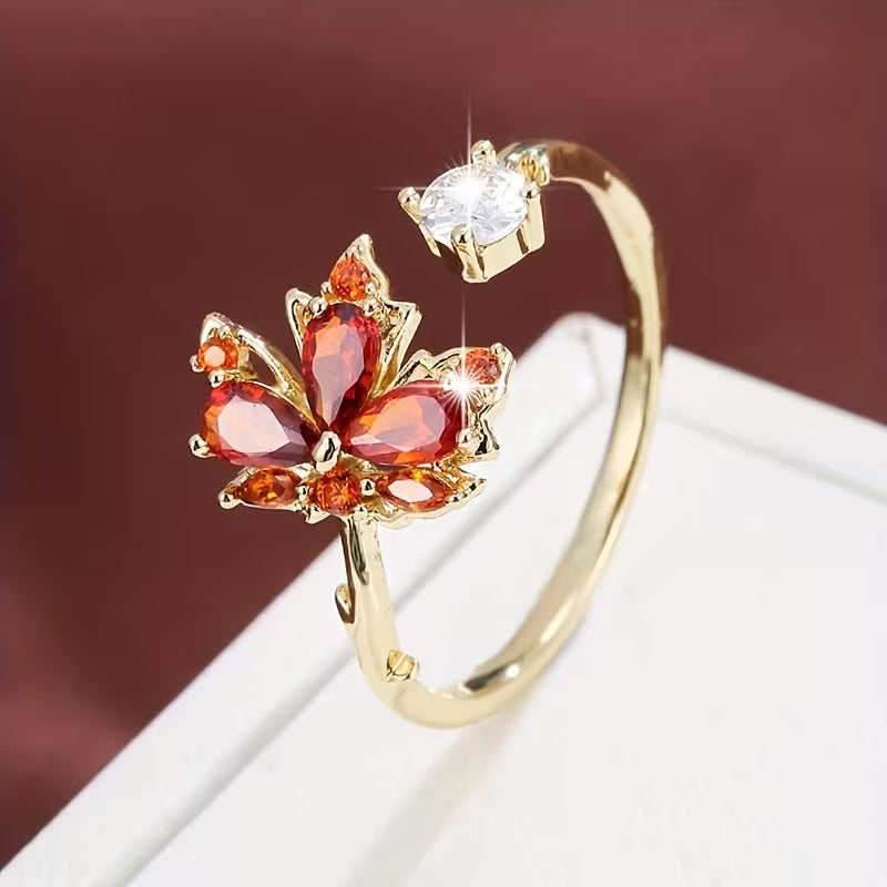 Flower diamond elegance ring