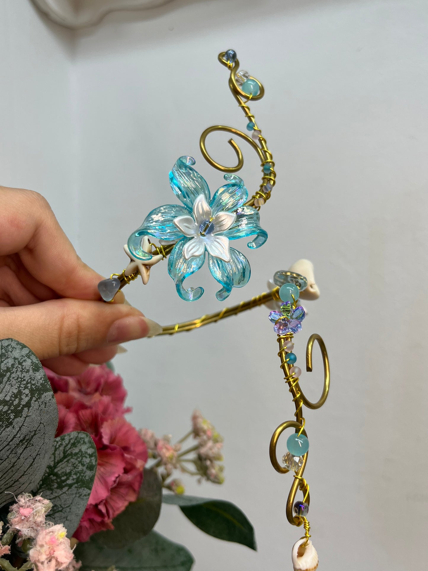 Azure Ocean Siren Arm Cuff