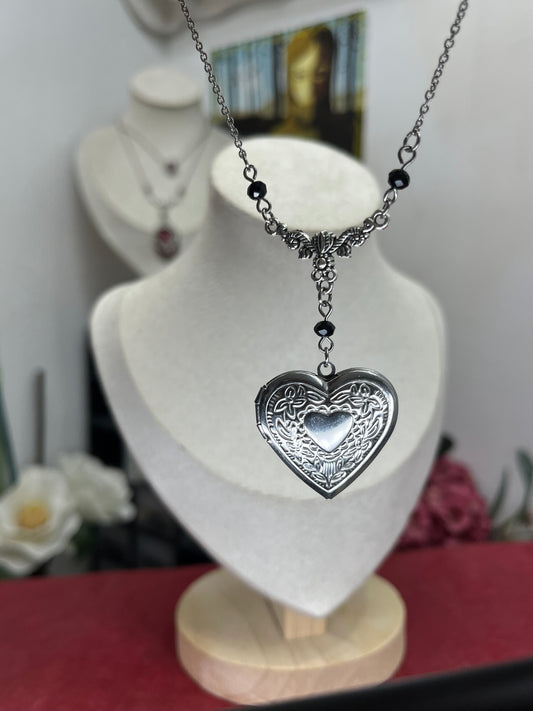 Victorian Vow Heart Necklace