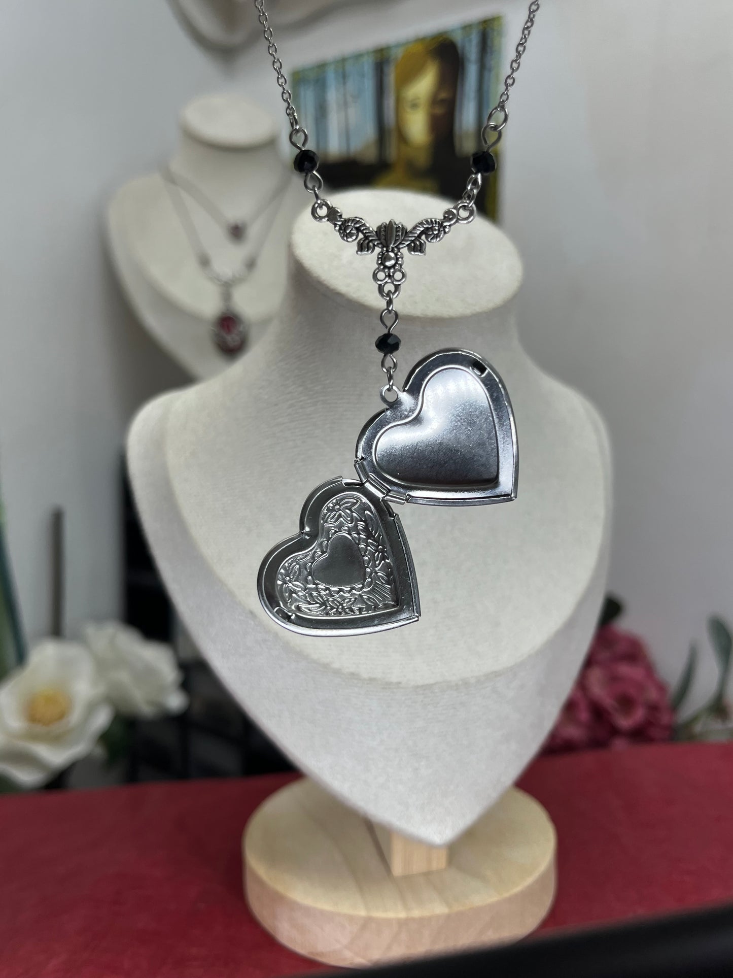 Victorian Vow Heart Necklace