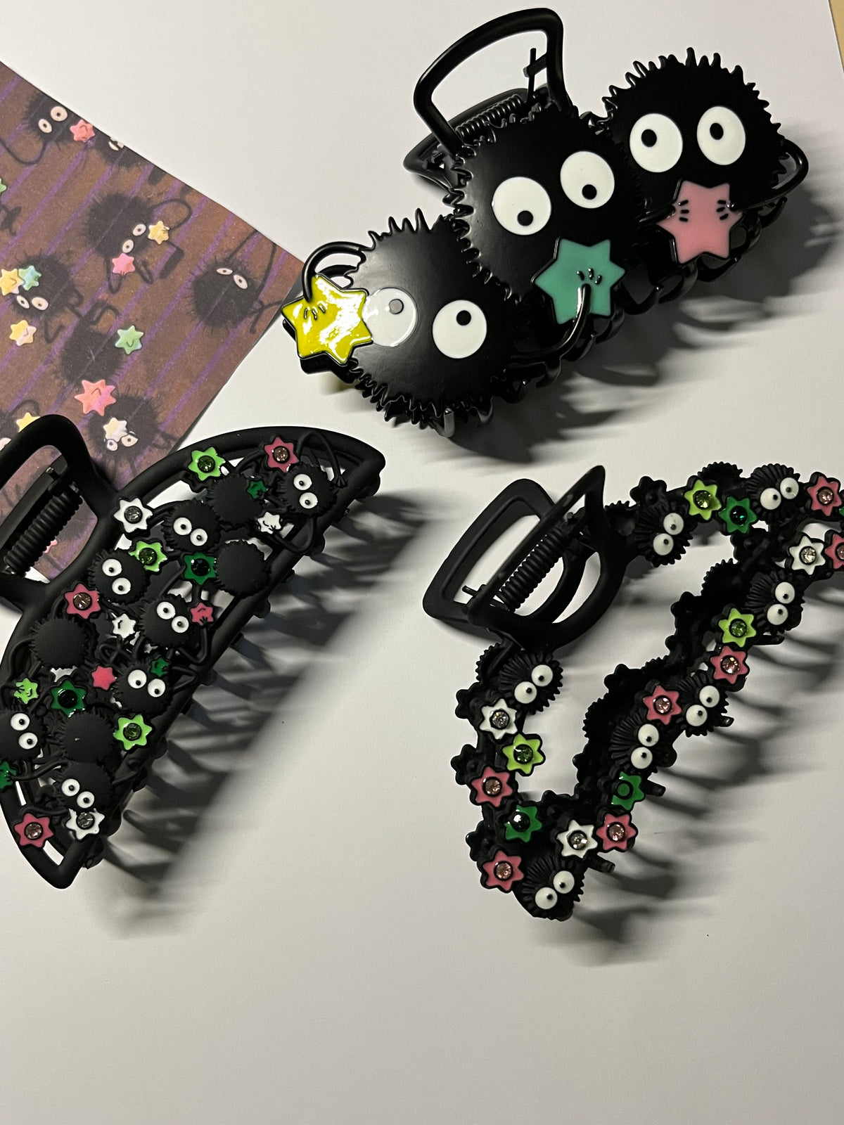 Soot Sprites hair clips
