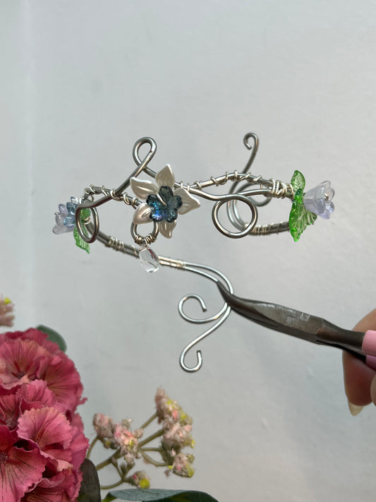 Midnight Blossom Adjustable Arm Cuff