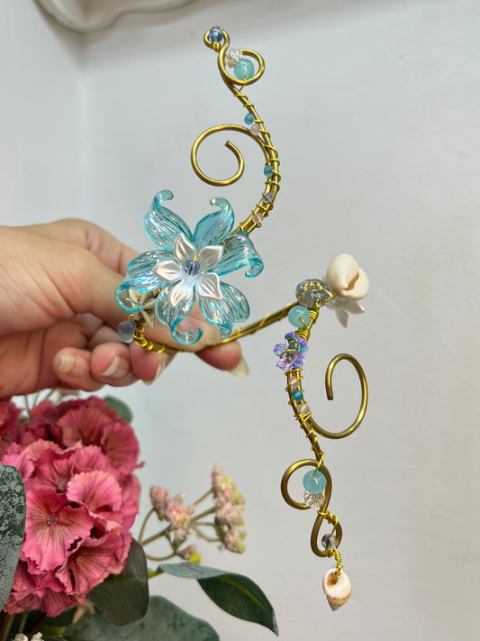 Azure Ocean Siren Arm Cuff