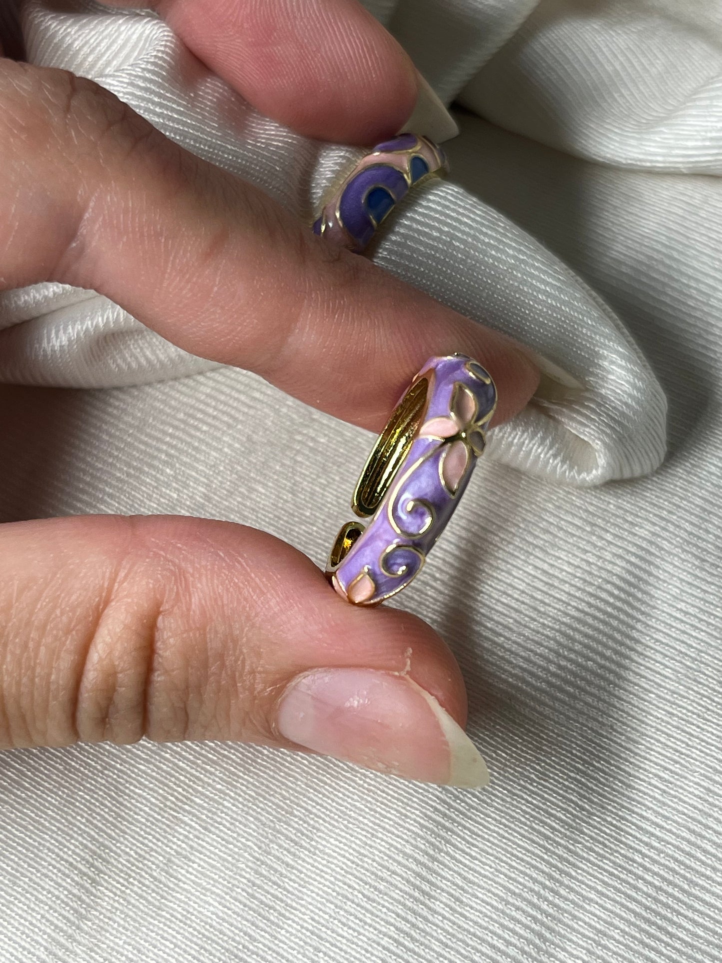 Enchanted Garden Stackable Rings (Pink & Purple Collection)