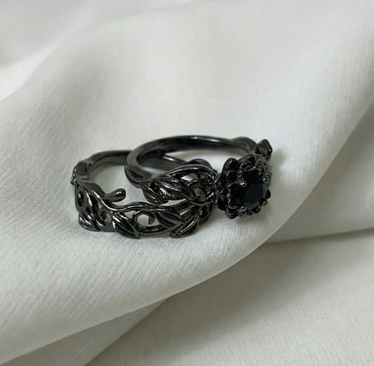 The Black Dahlia Bridal Set