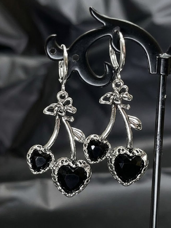 The Midnight Enchantment Cherry Earrings