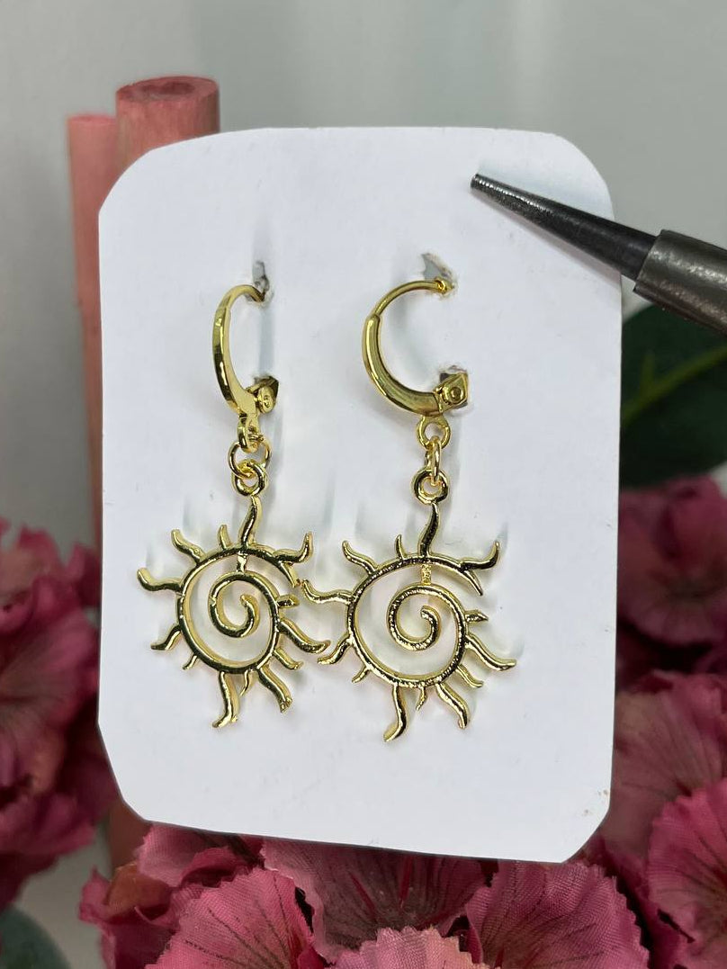 The Eternal Solstice Sun Hoops