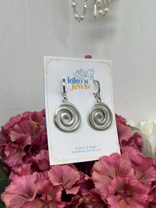 Whimsical Vortex Spiral Earrings