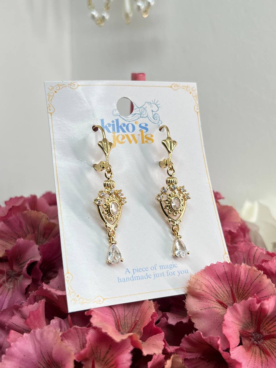 Vintage Amethyst Chandelier Earrings