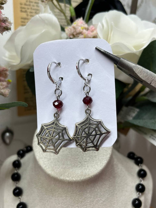 Spider Web Earrings