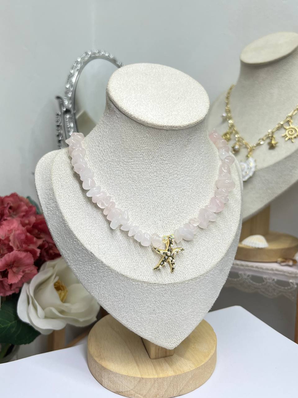 Quartz Starfish Choker
