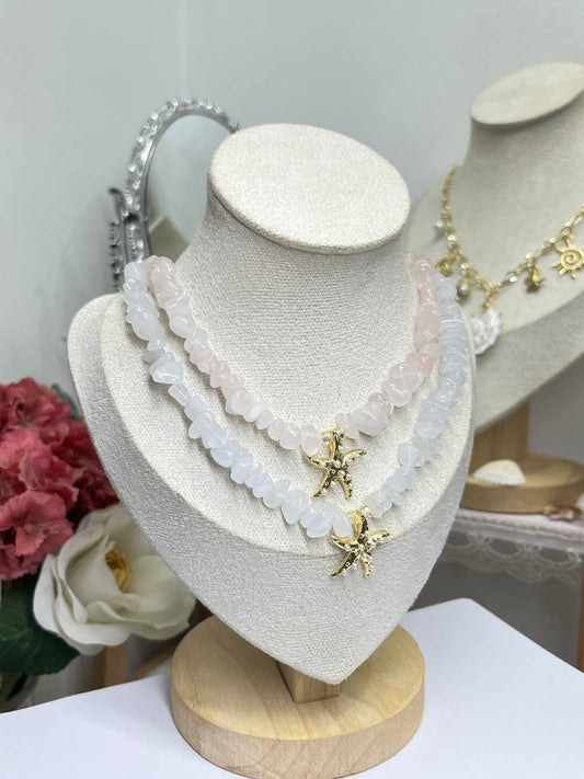 Quartz Starfish Choker