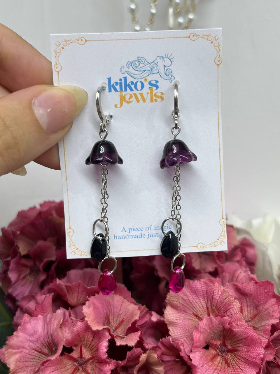 Ethereal Jellyfish Dewdrop Earrings