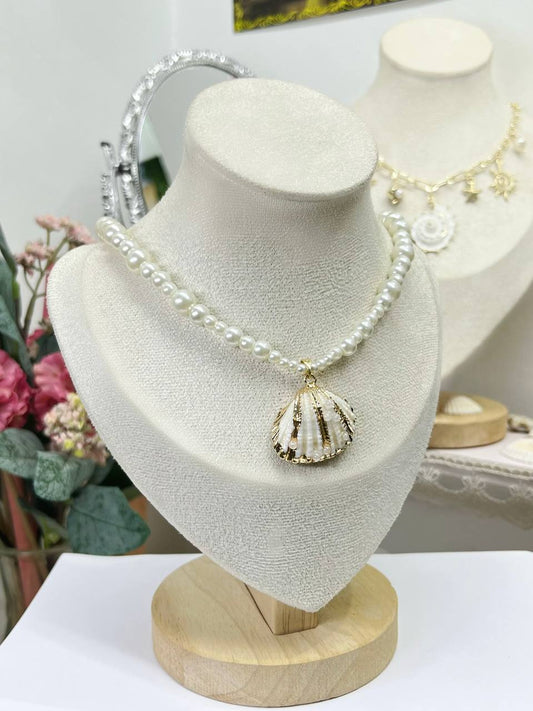 The Bubble Pearl Shell Pendant