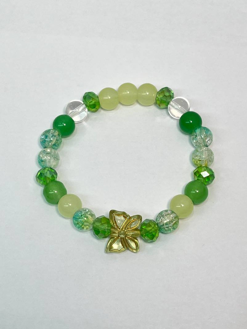 Green Beaded bracelets