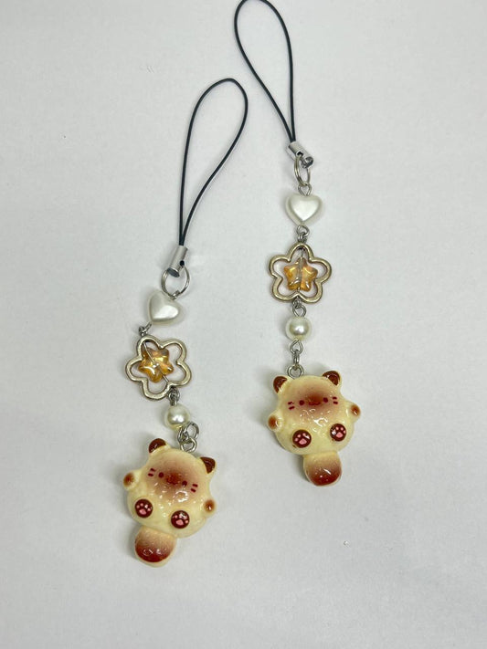 Kitty Toast phone charm