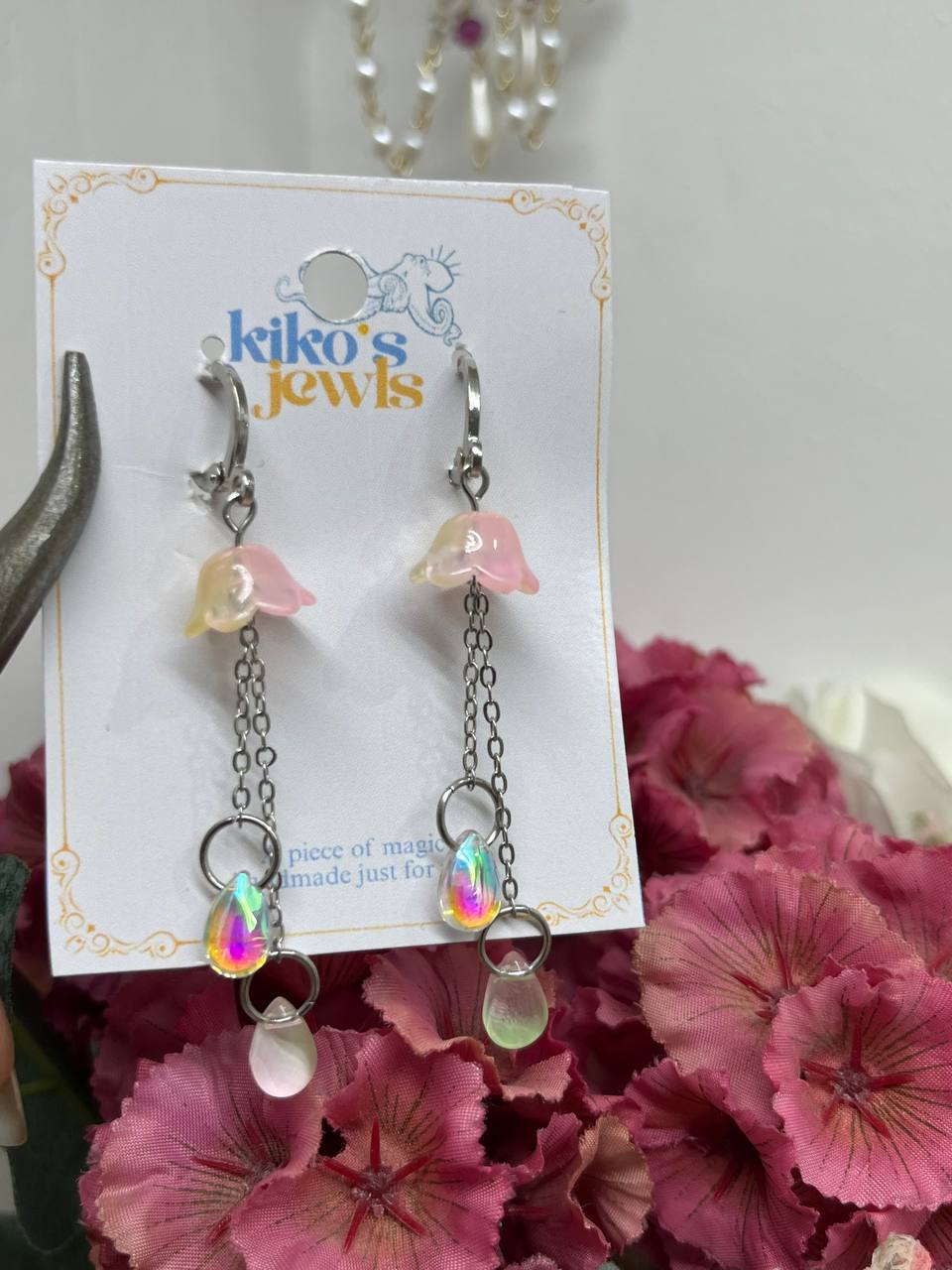 Ethereal Jellyfish Dewdrop Earrings