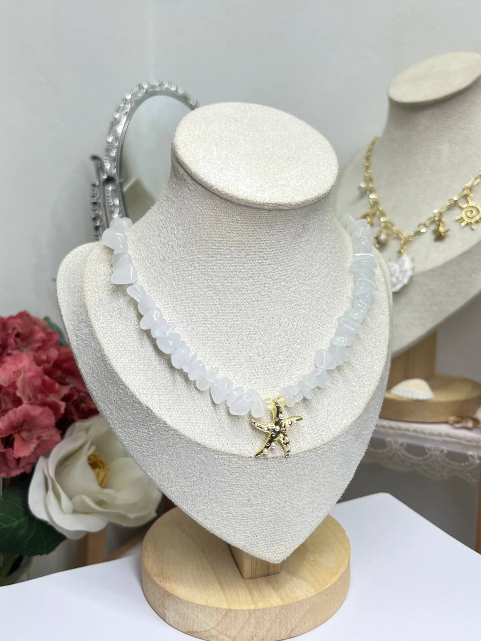 Quartz Starfish Choker