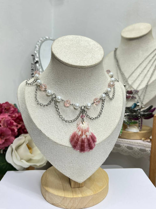 Siren’s Chandelier Shell Choker